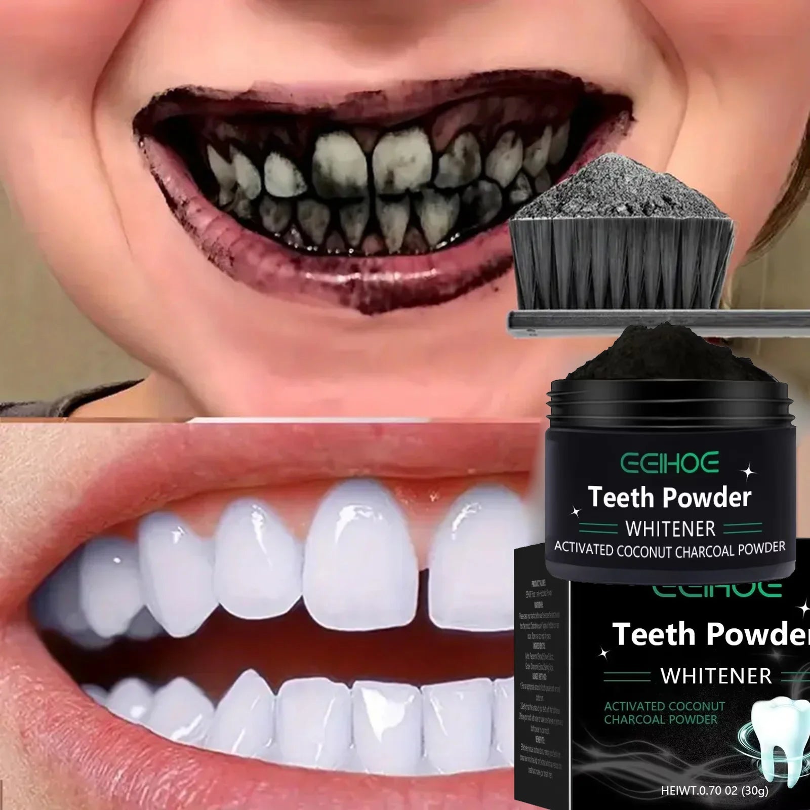 Poudre blanchissante dentaire PREMIUM - Teeth Powder - vente privée 14:1751 PC