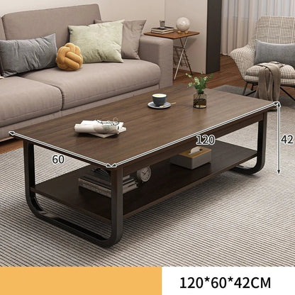 Table basse à thé noir de couleur marron - vente privée 14:200844060Type B -120cm