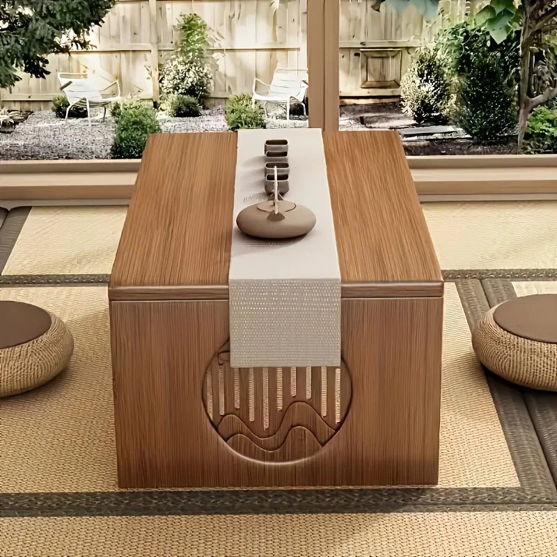 Table basse bambou japonais avec fonction pliante - vente privée 14:200004889S-60cm