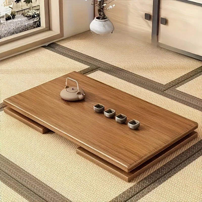 Table basse bambou japonais avec fonction pliante - vente privée 14:200004889S-60cm