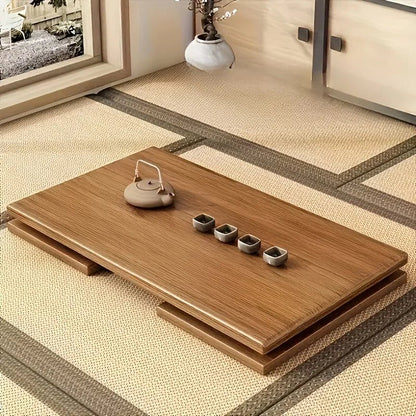 Table basse bambou japonais avec fonction pliante - vente privée 14:200004889S-60cm