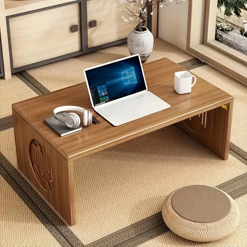 Table basse bambou japonais avec fonction pliante - vente privée 14:200004889S-60cm