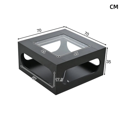 Table basse bar avec plateau verre trempé - 14:200004891Particle Board - 03;200007763:201336101