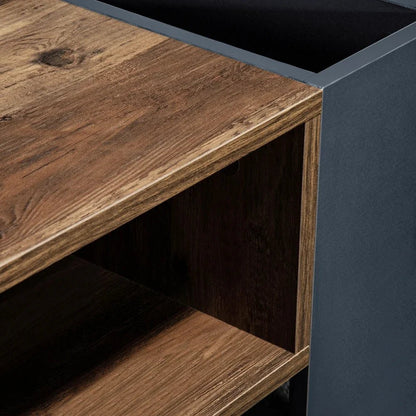 Table basse blanc scandinave 105 X 60 X 40 Cm - 14:193natural+deep blue;200007763:201336101