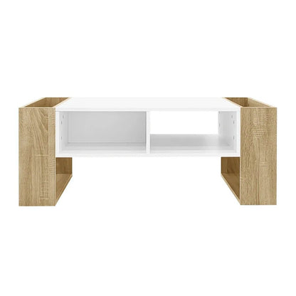 Table basse blanc scandinave 105 X 60 X 40 Cm - 14:193natural+deep blue;200007763:201336101