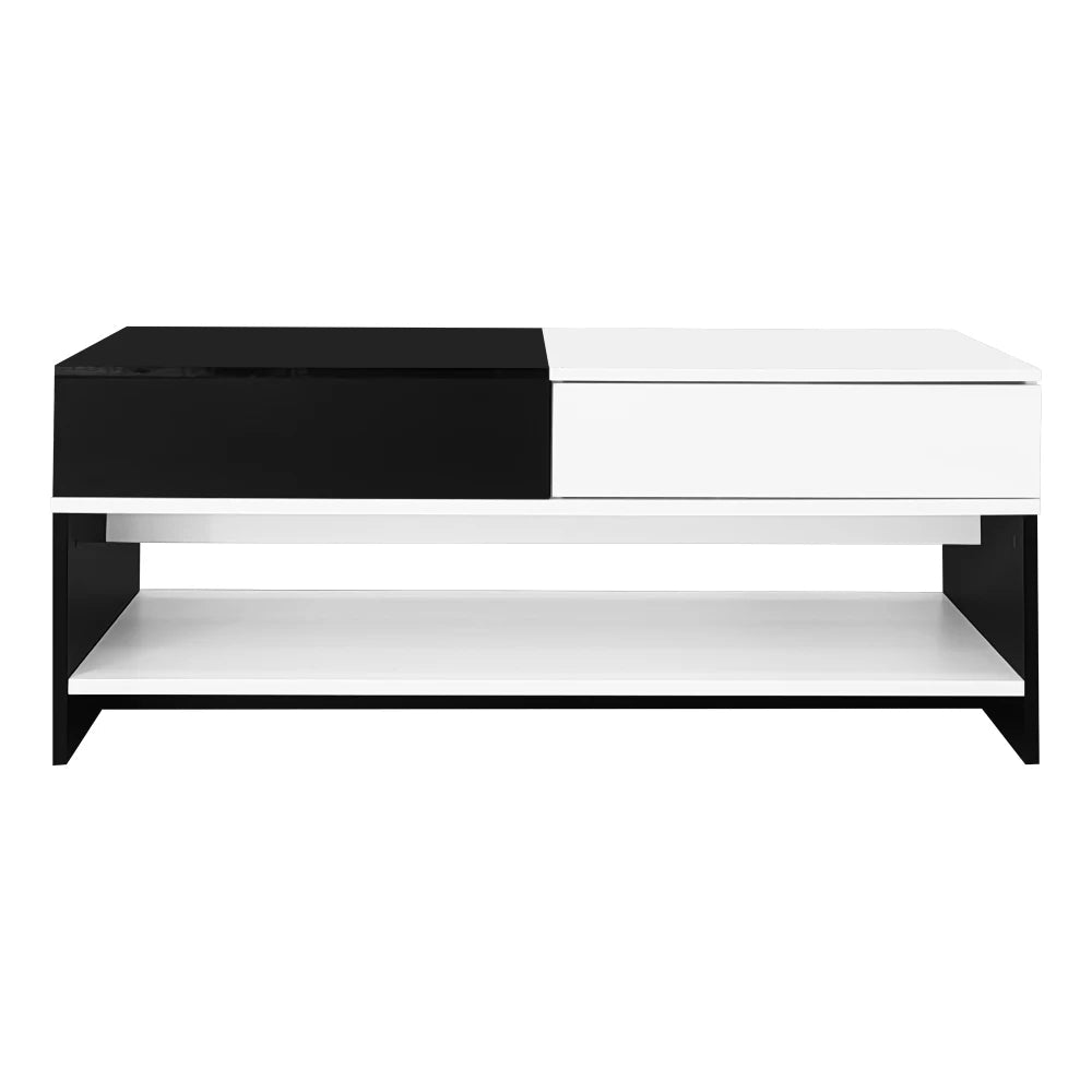 Table basse blanc scandinave 105 X 60 X 40 Cm - vente privée 14:193natural+deep blue;200007763:201336101