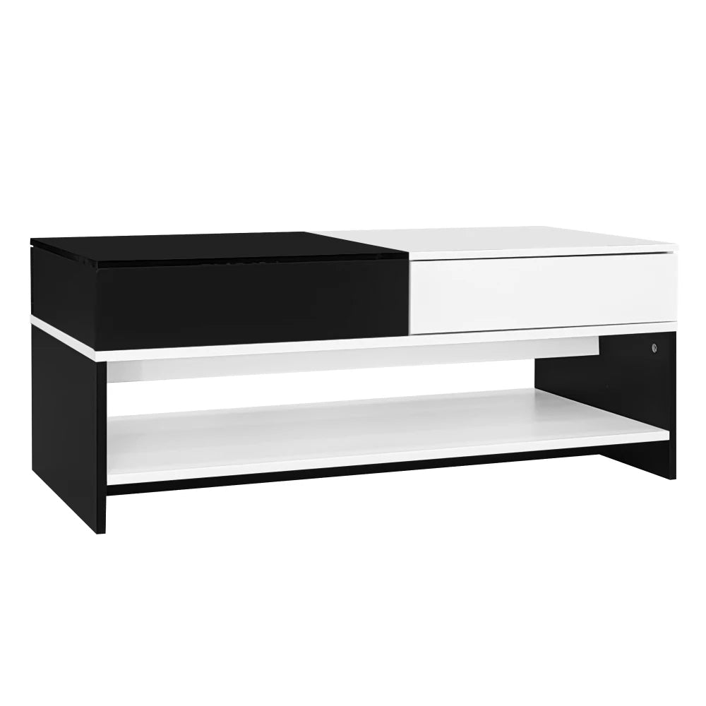 Table basse blanc scandinave 105 X 60 X 40 Cm - vente privée 14:193natural+deep blue;200007763:201336101