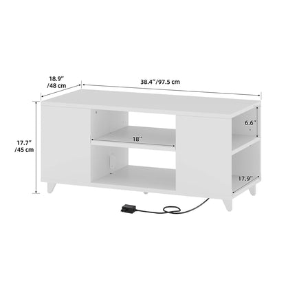 Table basse blanche multi compartiments - vente privée 14:29;200007763:201336101