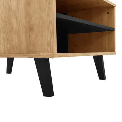 Table basse bois avec 4 pieds artisanal premium 100x60x45cm - vente privée 14:200004889NaturalParticleBoard;200007763:201336342
