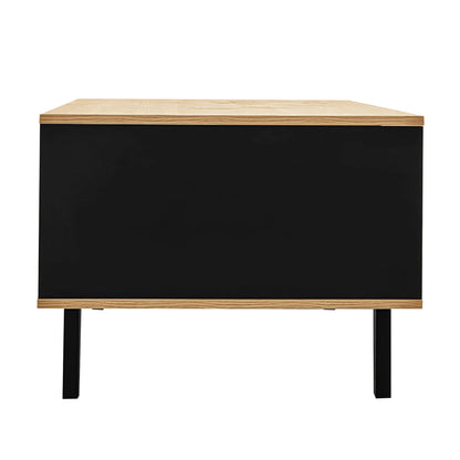 Table basse bois avec 4 pieds artisanal premium 100x60x45cm - vente privée 14:200004889NaturalParticleBoard;200007763:201336342