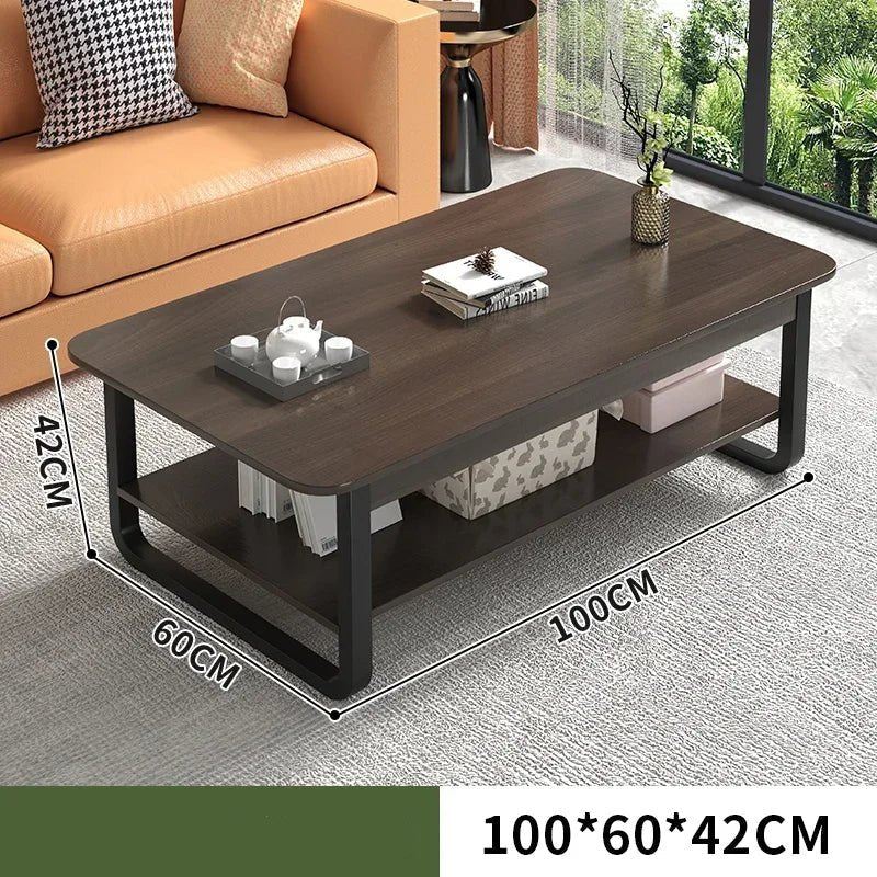 Table basse bois blanc en forme de rectangle - vente privée 14:193100cm
