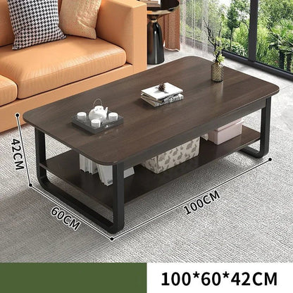 Table basse bois blanc en forme de rectangle - vente privée 14:193100cm