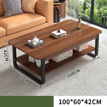 Table basse bois blanc en forme de rectangle - vente privée 14:200844060100cm