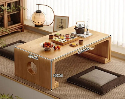 Table basse bois clair de style japonais - vente privée 14:1254style8