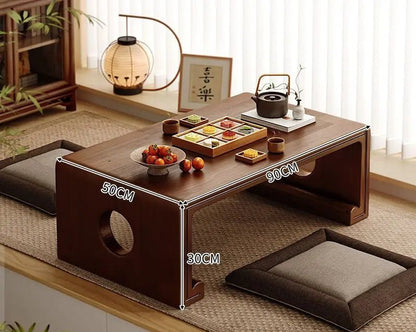 Table basse bois clair de style japonais - vente privée 14:203008818style13