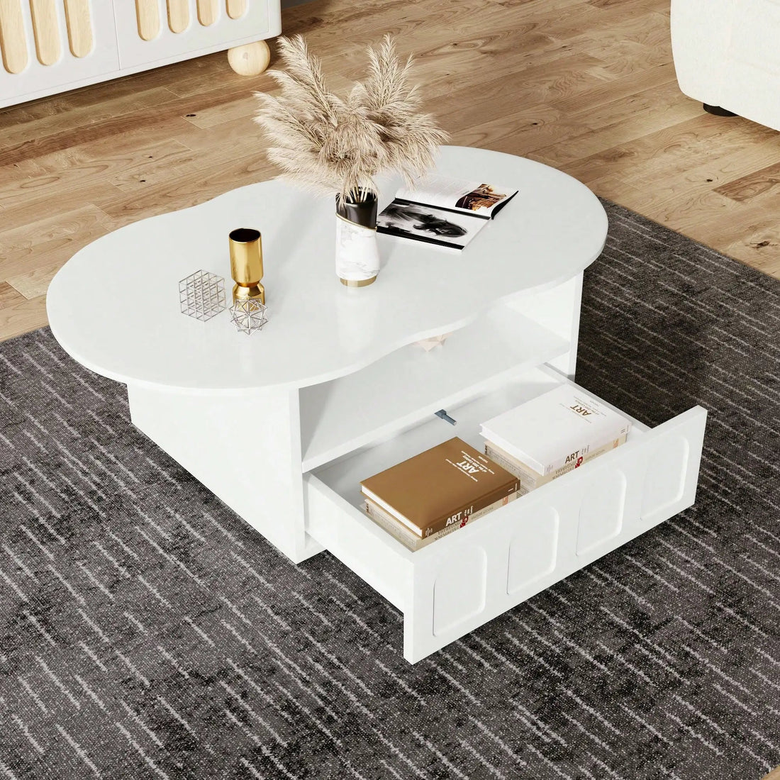 Table basse bois coffre de couleur blanche - vente privée 14:29White;200007763:201336101