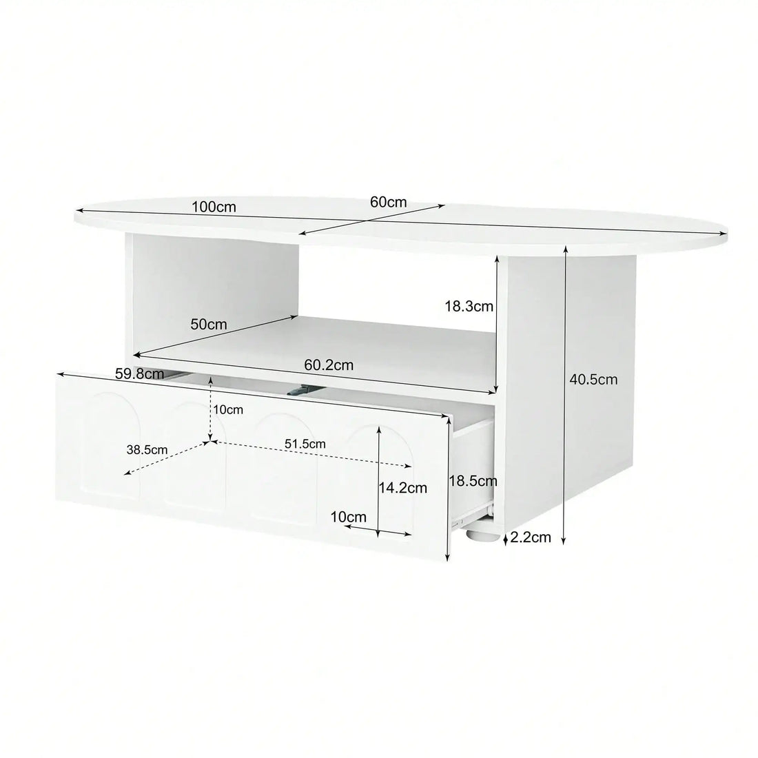 Table basse bois coffre de couleur blanche - vente privée 14:29White;200007763:201336101