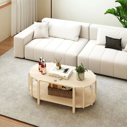 Table basse bois double plateau - vente privée 14:200001438;200007763:201336101