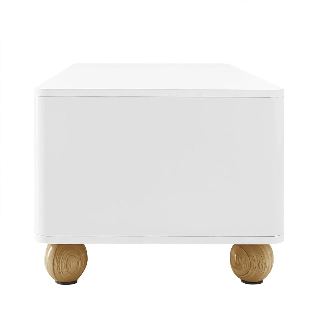Table basse bois et blanc scandinave 105x50x40 cm - vente privée 14:200002130