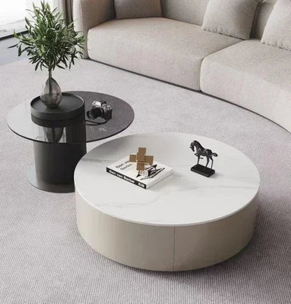 Table basse bois industriel ronde - vente privée 14:125490 60cm-7