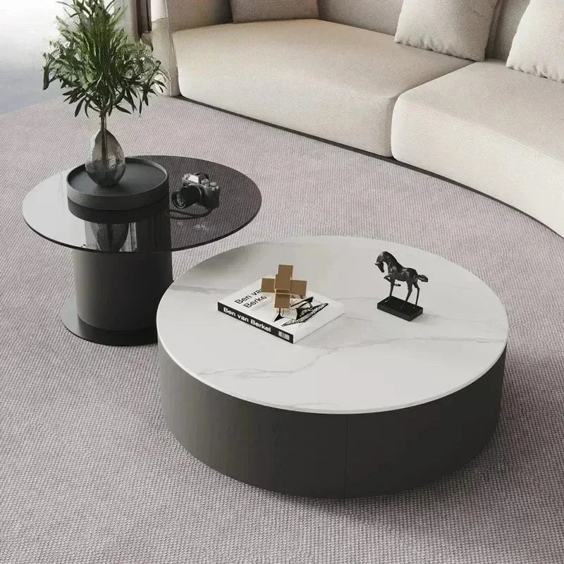 Table basse bois industriel ronde - vente privée 14:20084406290 60cm-6