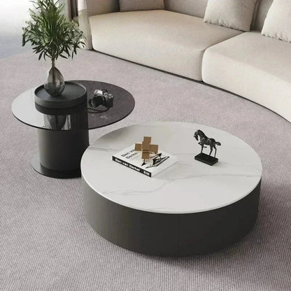Table basse bois industriel ronde - vente privée 14:20084406290 60cm-6