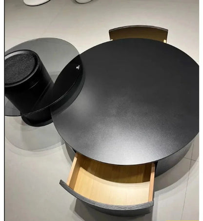 Table basse bois industriel ronde - vente privée 14:20084406290 60cm-6