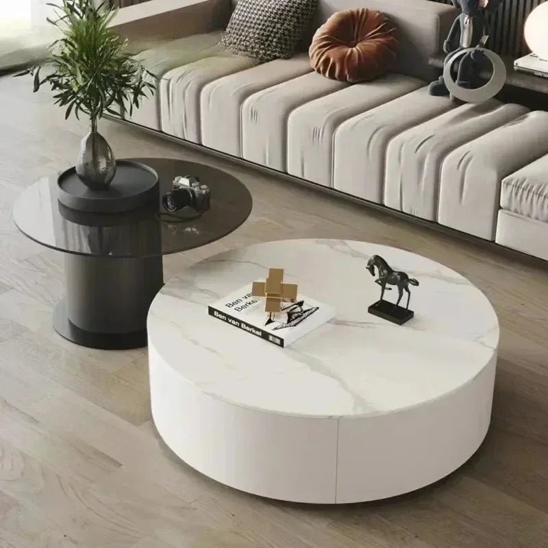 Table basse bois industriel ronde - vente privée 14:20084406290 60cm-6
