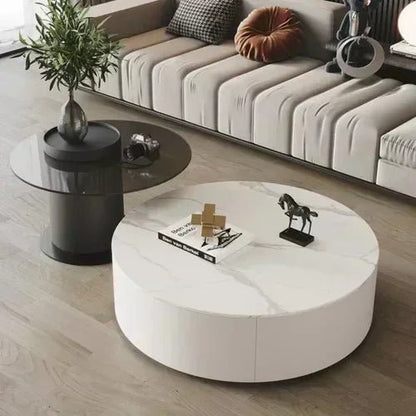 Table basse bois industriel ronde - vente privée 14:61890 60cm-8