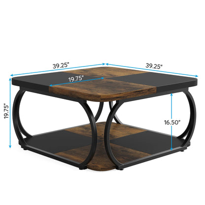 Table basse bois massif carré - vente privée 14:200006155Gray;200007763:201336101