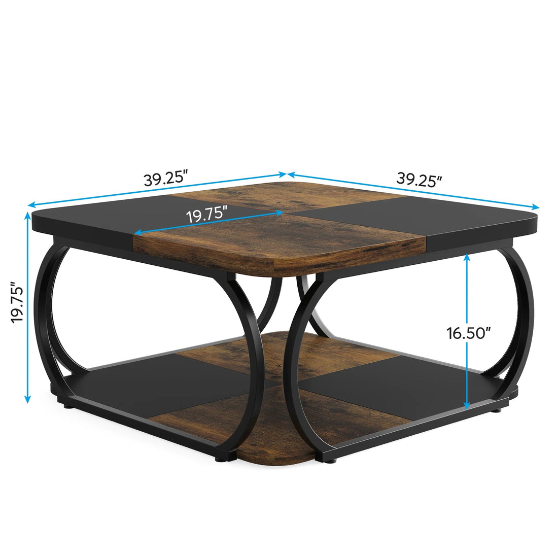 Table basse bois massif carré - vente privée 14:200006155Gray;200007763:201336101