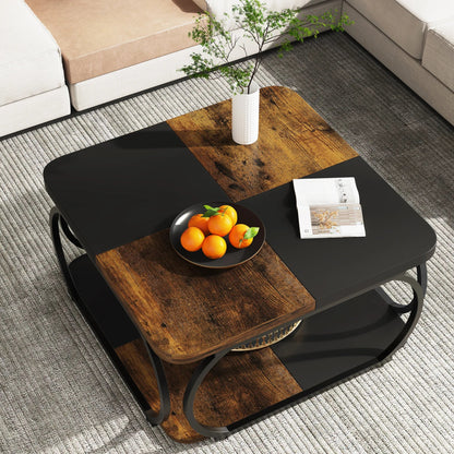 Table basse bois massif carré - vente privée 14:200006155Gray;200007763:201336101