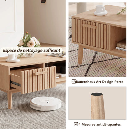 Table basse bois naturel - vente privée 14:200844060Natural wood color;200007763:201336101