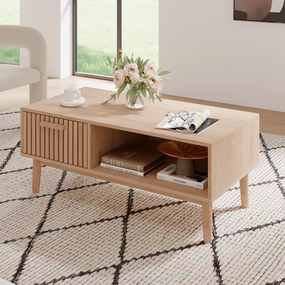 Table basse bois naturel - vente privée 14:200844060Natural wood color;200007763:201336101