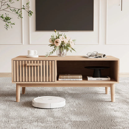 Table basse bois naturel - vente privée 14:200844060Natural wood color;200007763:201336101