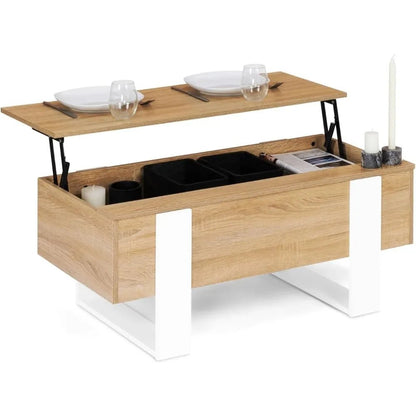 Table basse bois naturel clair élevable - vente privée 14:200844061Multicolored;200007763:201336342