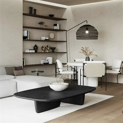 Table basse bois ovale noyer - vente privée 14:175140x70x40cm
