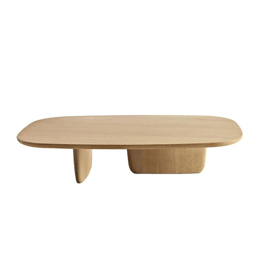 Table basse bois ovale noyer - vente privée 14:200005536140x70x40cm