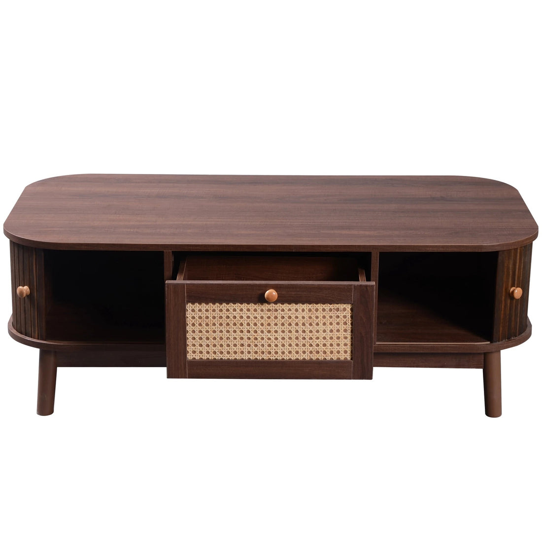 Table basse bois rectangulaire à coins rondes - vente privée 14:200004889WF304063WAA