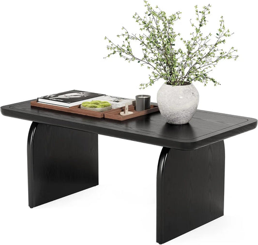 Table Basse Bois Rectangulaire pour Salon 120 x 60 x 50 cm (LxPxH) - vente privée 14:193Noir;200007763:201336342