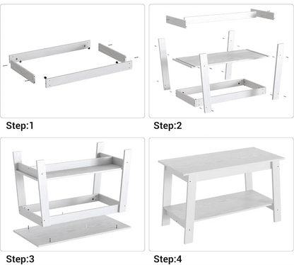 Table basse bois rustique à doubles plateaux - vente privée 14:200004889Grey;200007763:201336101