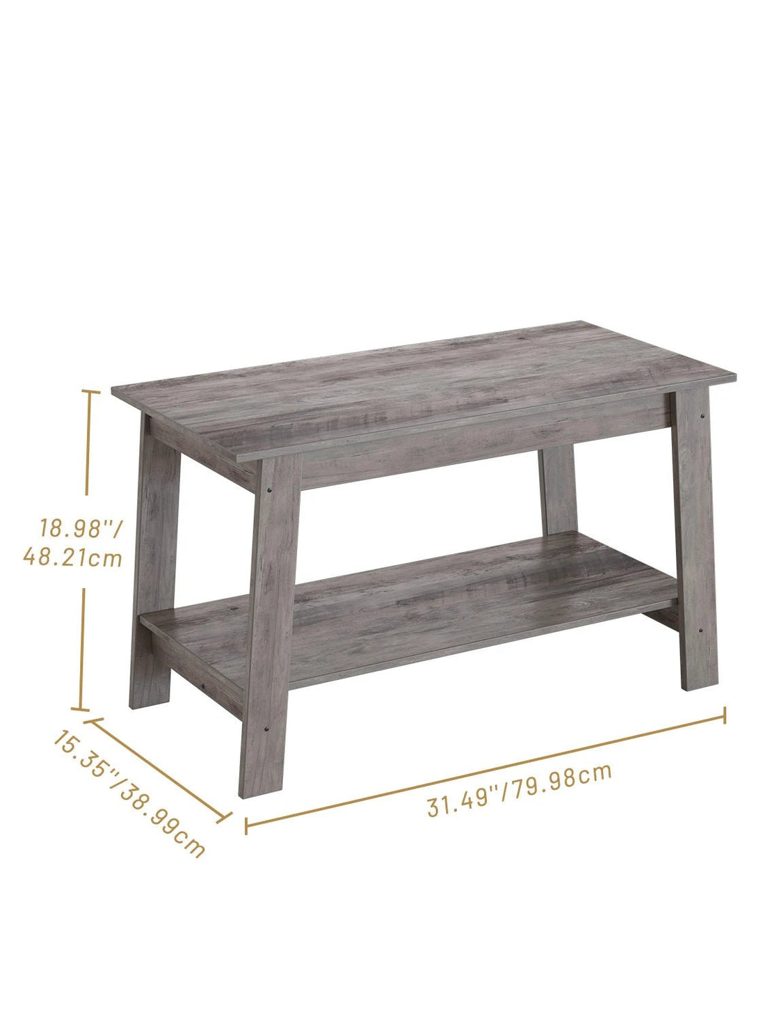 Table basse bois rustique à doubles plateaux - vente privée 14:200004889Grey;200007763:201336101