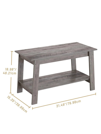 Table basse bois rustique à doubles plateaux - vente privée 14:200004889Grey;200007763:201336101