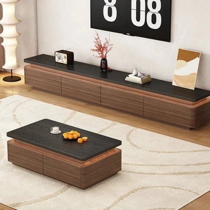 Table basse bois scandinave de luxe - vente privée 14:173120x60x40cm LED