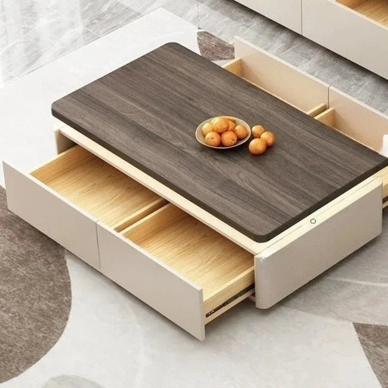 Table basse bois scandinave de luxe - vente privée 14:173120x60x40cm LED