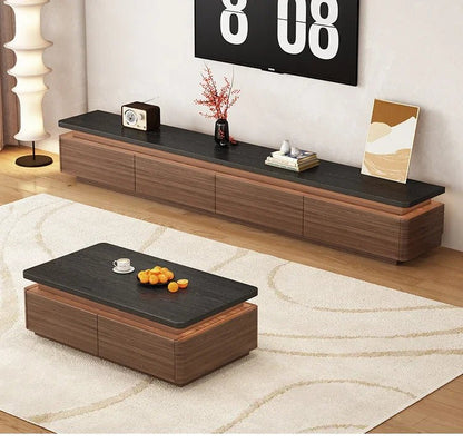 Table basse bois scandinave de luxe - vente privée 14:173120x60x40cm LED