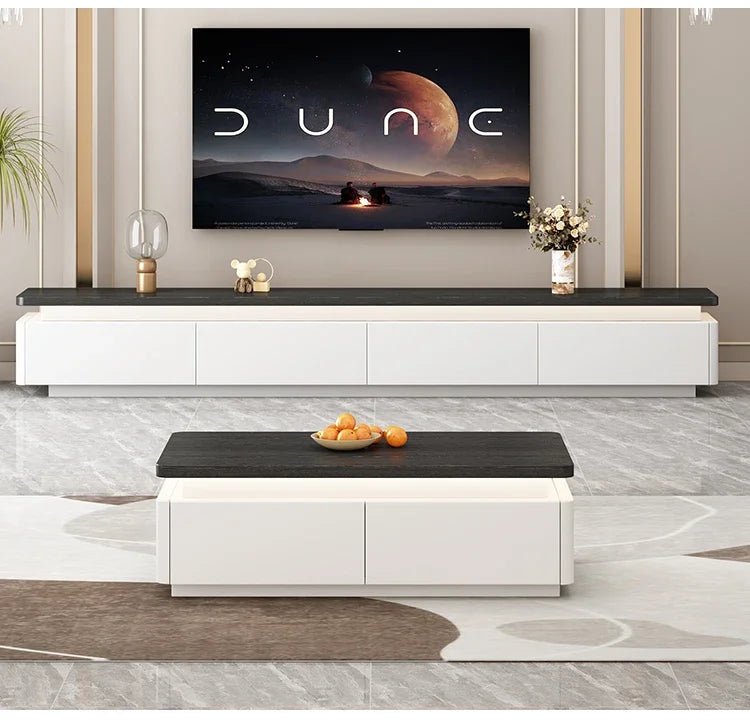Table basse bois scandinave de luxe - vente privée 14:173120x60x40cm LED