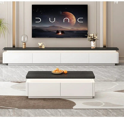 Table basse bois scandinave de luxe - vente privée 14:173120x60x40cm LED