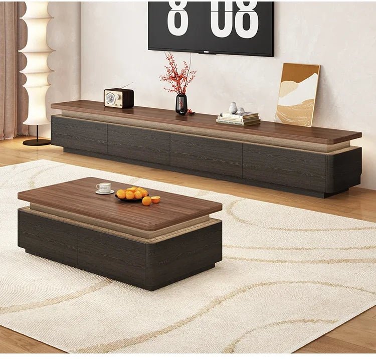 Table basse bois scandinave de luxe - vente privée 14:173120x60x40cm LED