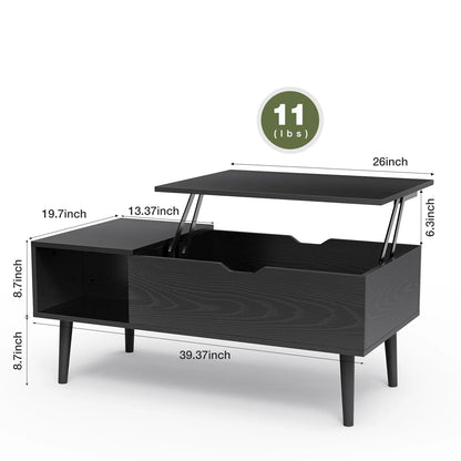 Table basse bois tiroir noir et sophistiqué - vente privée 14:193;200007763:201336101